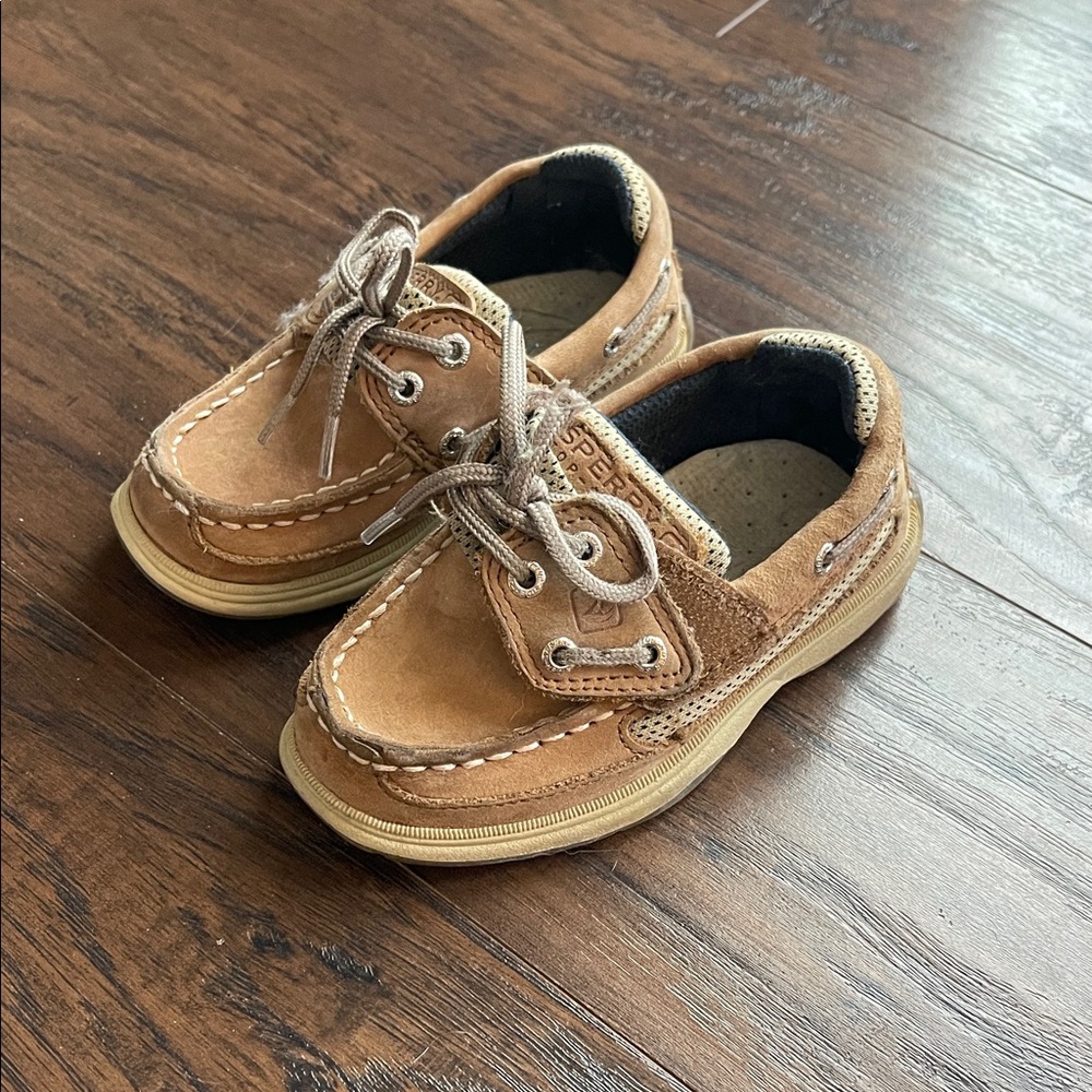 Kids Brown Boat Shoes Sperry